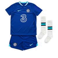 Chelsea Wesley Fofana #33 Hjemmebanesæt Børn 2022-23 Kortærmet (+ Korte bukser)